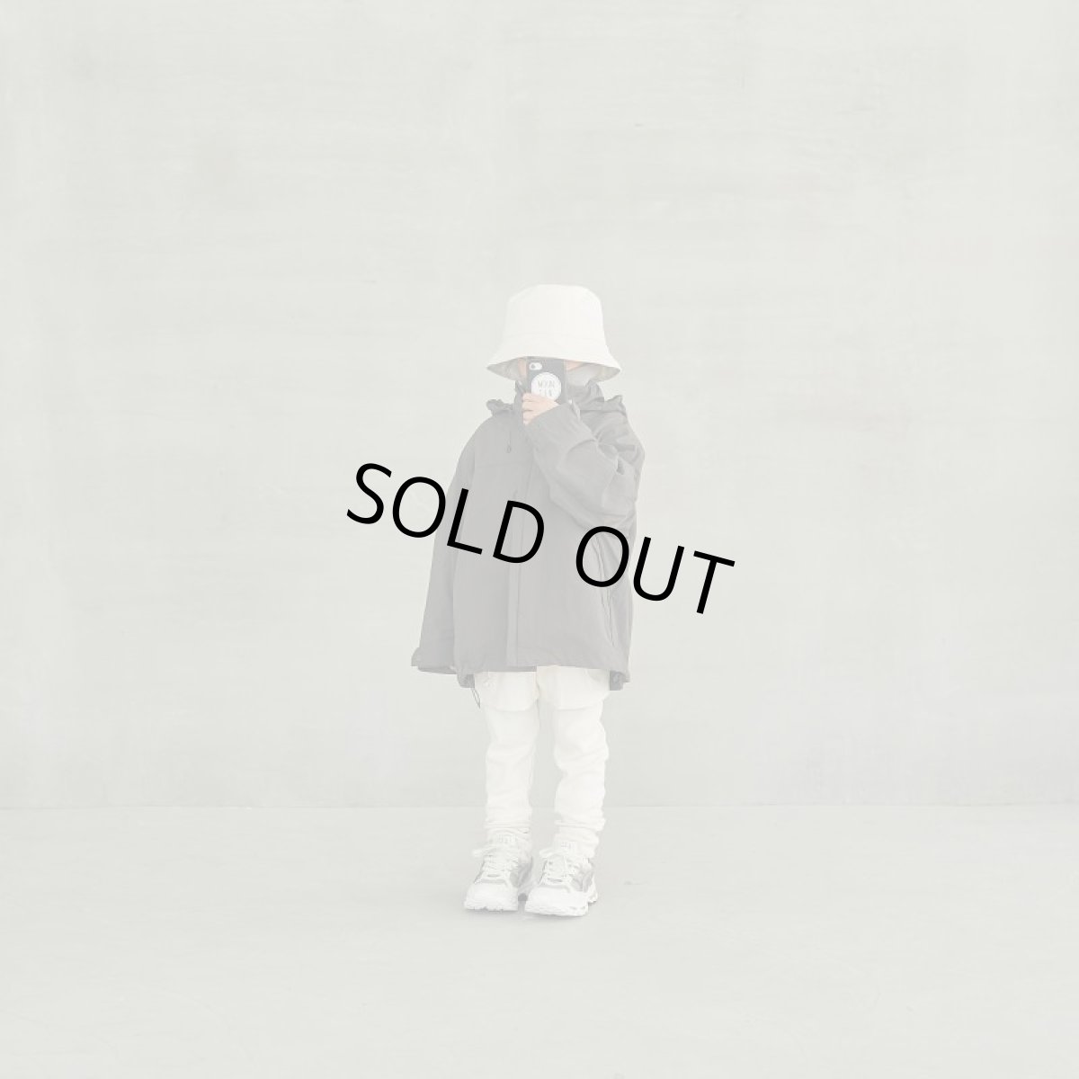 画像2: MOUNTEN. マウンテン 子供服 recycle nylon rip blouson 【charcoal】【110-140cm】 (2)