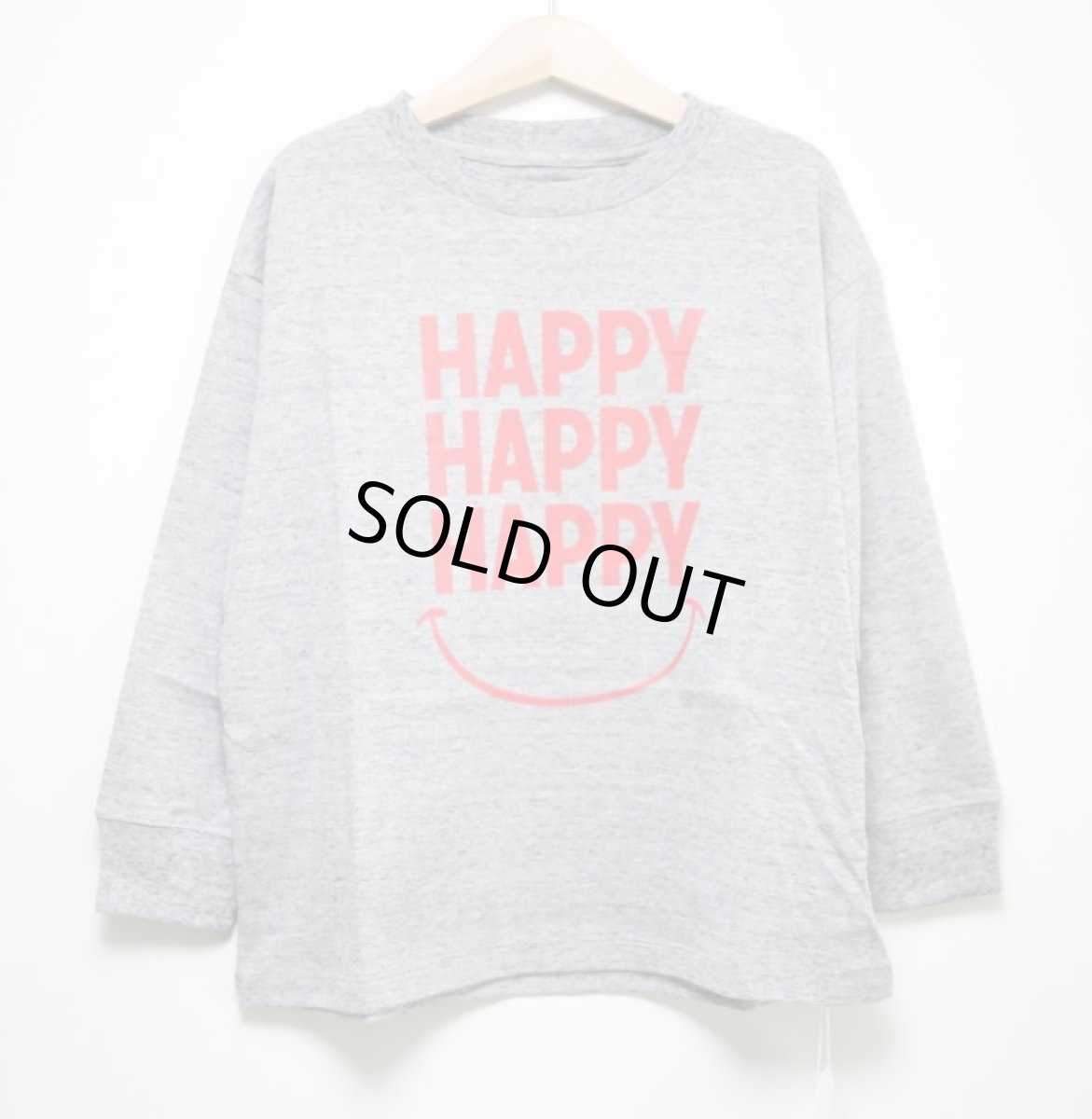 画像5: 【SALE20%OFF】SMOOTHY(スムージー) HAPPY ロンTee【H.GRAY】【90-160cm】 (5)