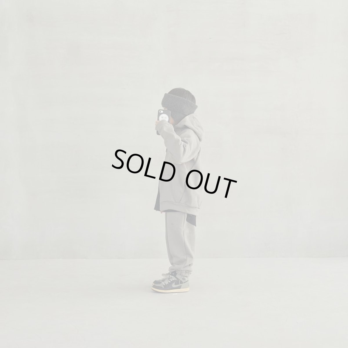 画像4: MOUNTEN. マウンテン 子供服 sweat zip hoodie 【greige】【145-155cm】 (4)