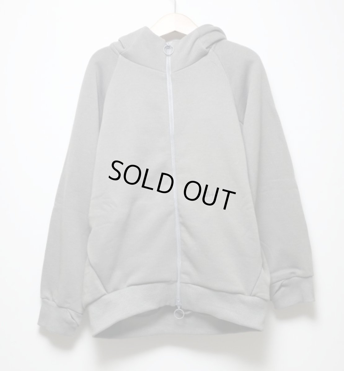 画像7: MOUNTEN. マウンテン 子供服 sweat zip hoodie 【greige】【145-155cm】 (7)