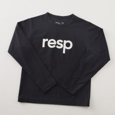 画像4: RESP アールイーエスピー キッズ 子供服 RE/SP resp L/S TEE 【BLACK】【130 140 150 160】 (4)