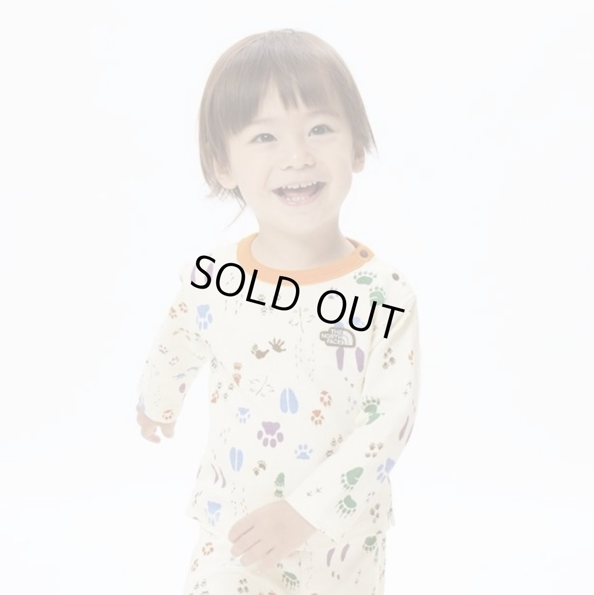 画像3: ノースフェイス ベビー tシャツ THE NORTH FACE ラッチパイルクルー B Latch Pile Crew 【FP/フットプリントオフホワイト】 【80 90】 (3)