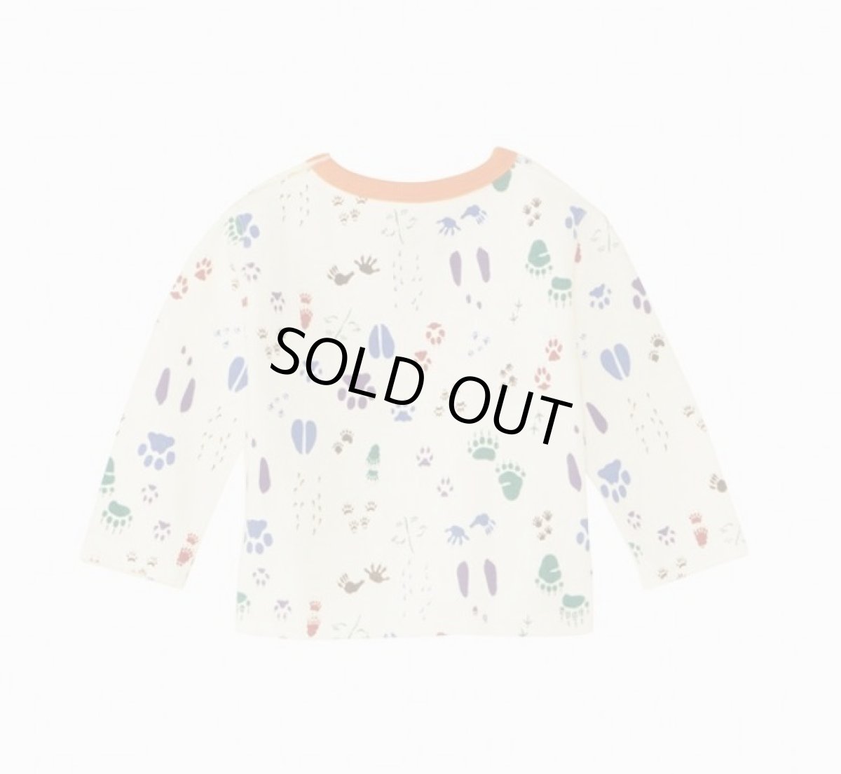 画像2: ノースフェイス ベビー tシャツ THE NORTH FACE ラッチパイルクルー B Latch Pile Crew 【FP/フットプリントオフホワイト】 【80 90】 (2)