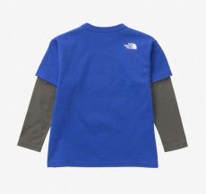 画像2: ノースフェイス キッズ tシャツ THE NORTH FACE LTSピカティー LTS Pika Tee【TB/TNFブルー】 【100 110 120 130 140 150】 (2)