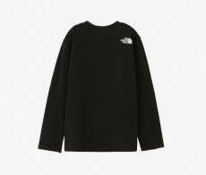 画像2: ノースフェイス キッズ tシャツ THE NORTH FACE ロングスリーブスモールスクエアロゴティー L/S Small Square Logo Tee【K/ブラック】 【100 110 120 130 140 150】 (2)