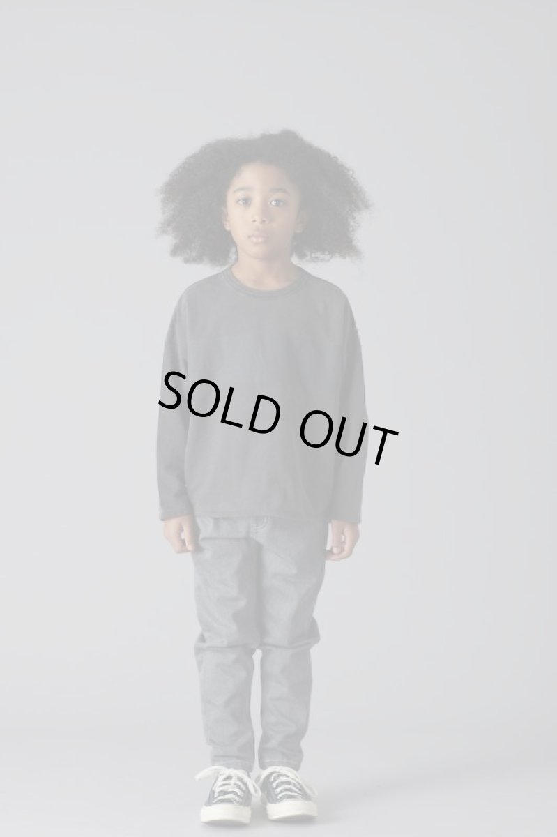 画像2: SMOOTHY(スムージー) ピグメントラインロンTee【BLACK】【90-160cm】 (2)