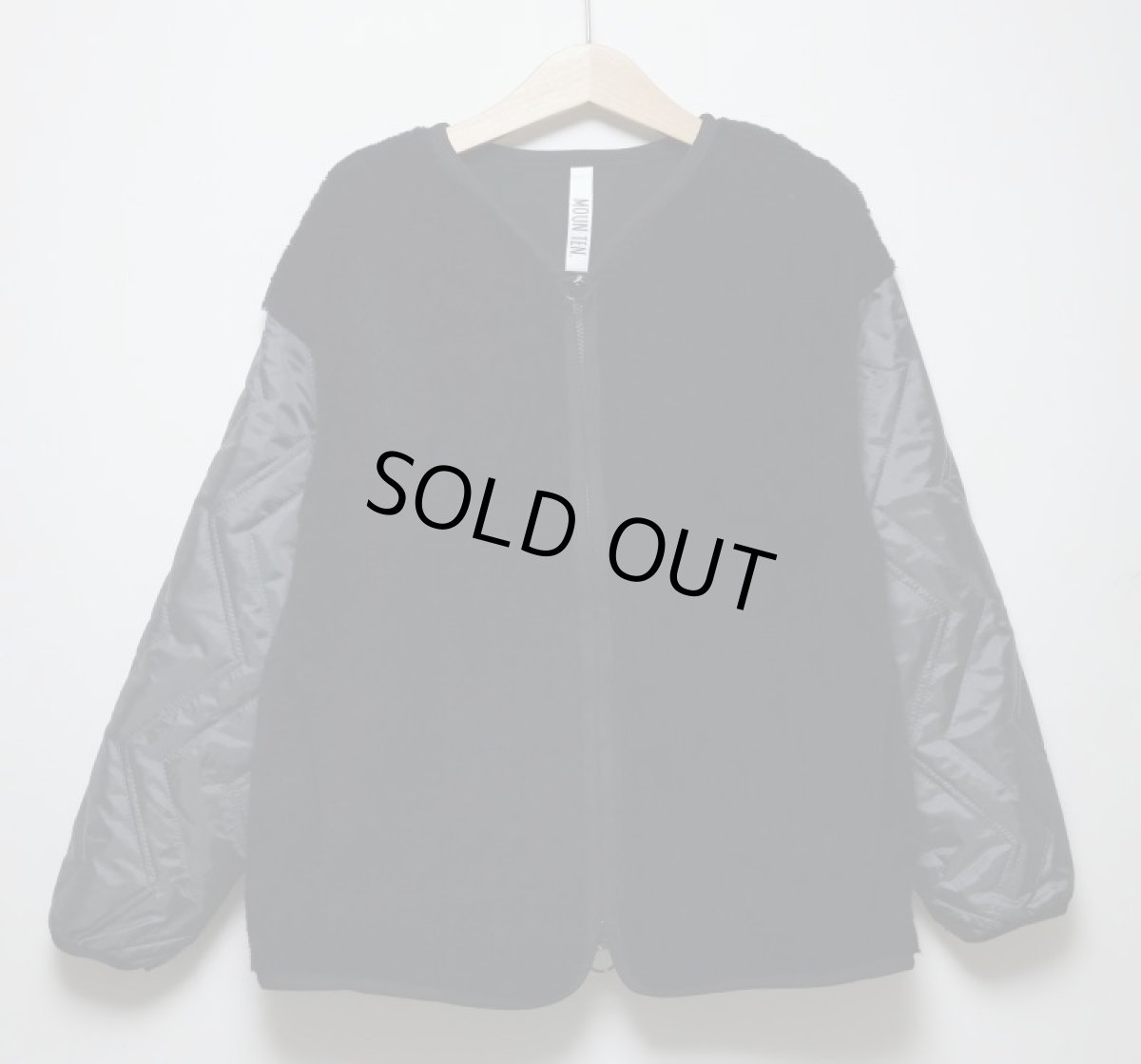 画像6: MOUNTEN. マウンテン 子供服 quilt x boa blouson【black】【145-155cm】 (6)