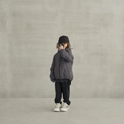 画像1: MOUNTEN. マウンテン 子供服 stretch warm pants 【black】【145-155cm】