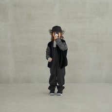 画像2: MOUNTEN. マウンテン 子供服 quilt x boa blouson【black】【110-140cm】 (2)
