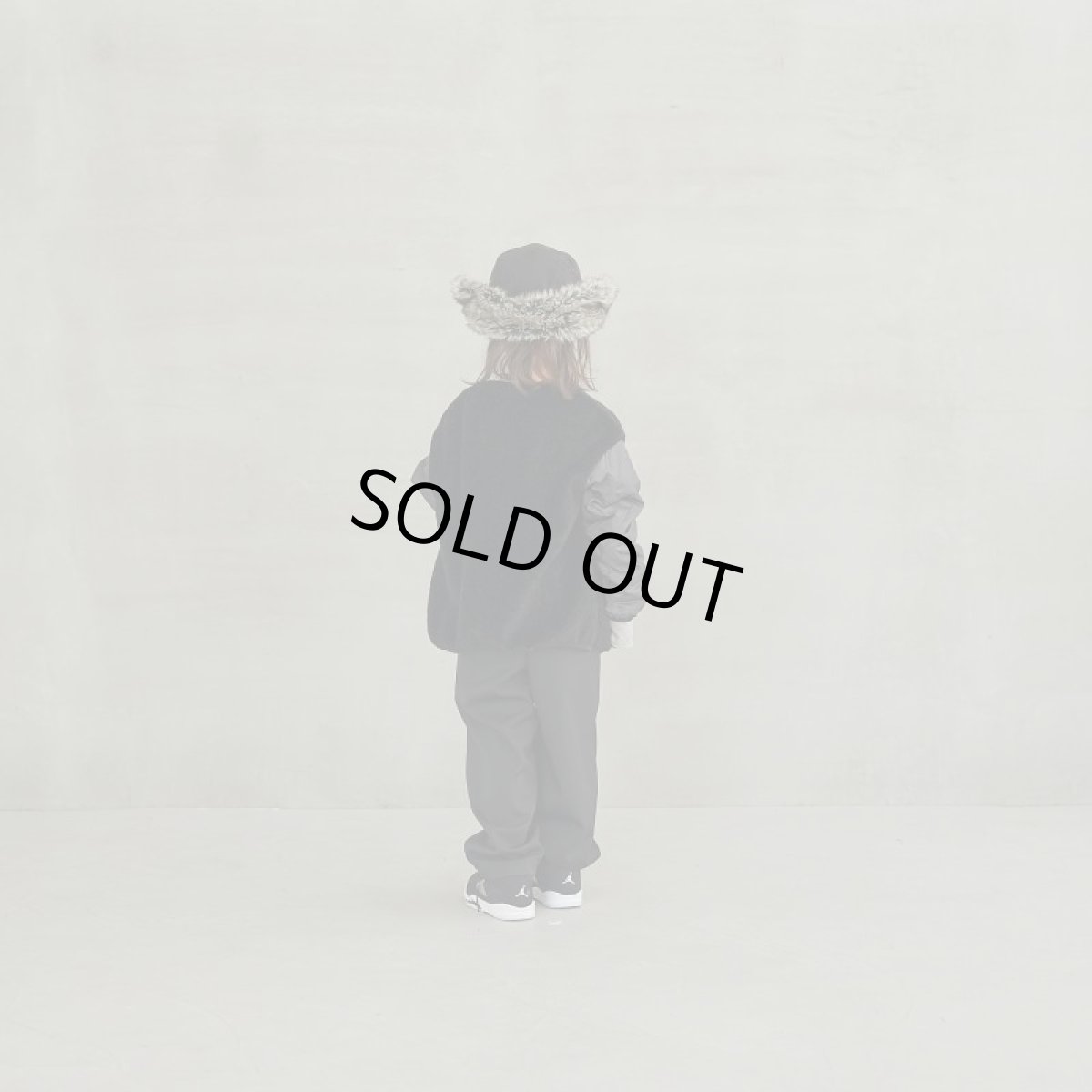 画像5: MOUNTEN. マウンテン 子供服 quilt x boa blouson【black】【145-155cm】 (5)