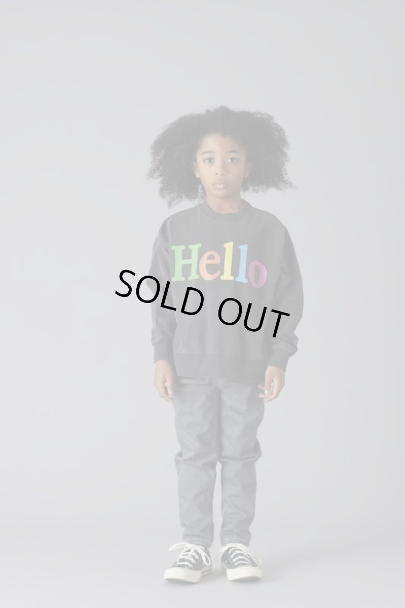 画像2: SMOOTHY/スムージー/キッズ/子供服 HELLO SW【BLACK】【90-160cm】 (2)