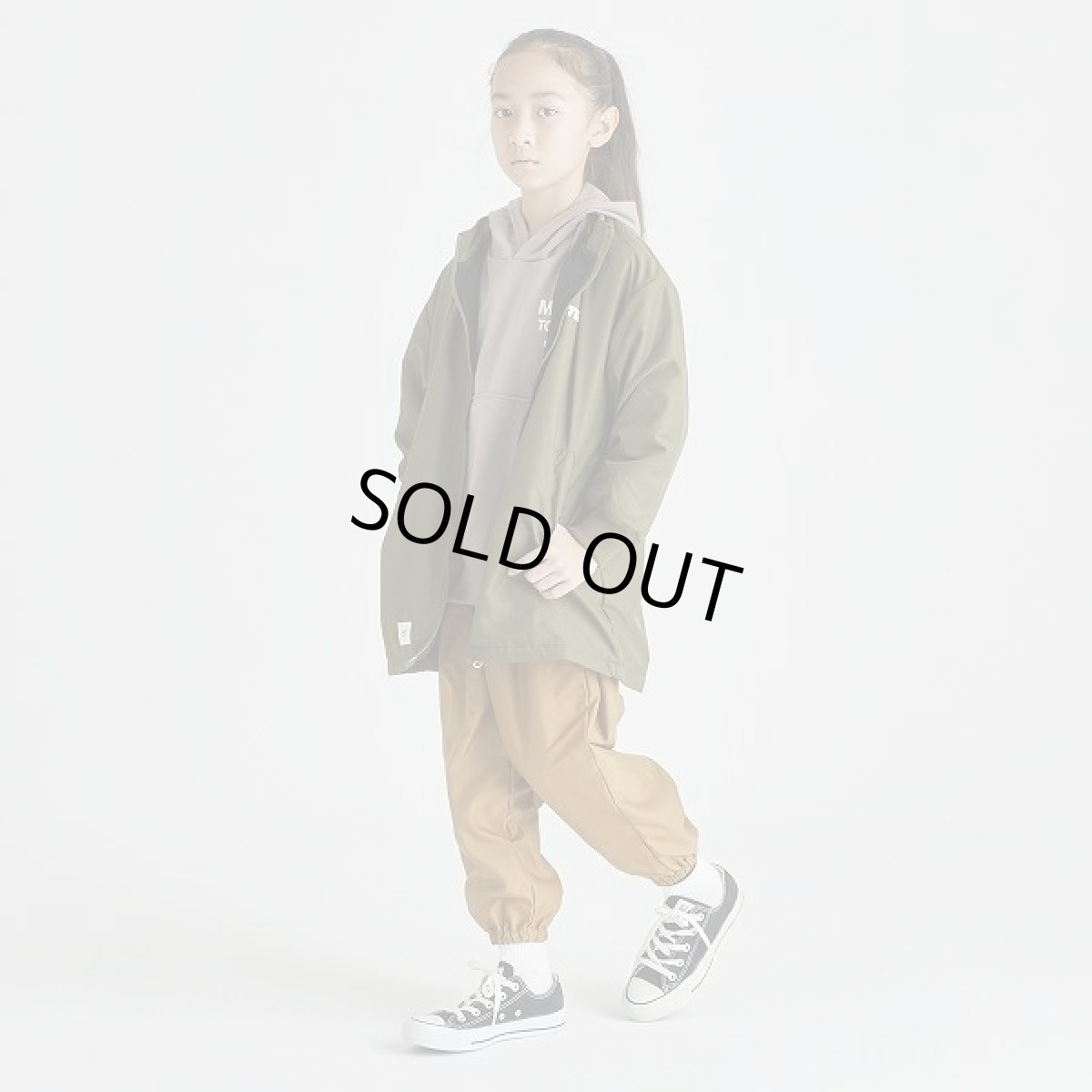 画像2: 【SALE40%OFF】GENERATOR ジェネレーター スタンドカラーコート【KH/カーキ】【110-160cm】 (2)