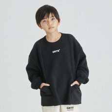 画像1: 【SALE30%OFF】GENERATOR ジェネレーター MILIS フリースポケットプルオーバー【BK/ブラック】【110-160cm】 (1)