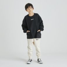 画像2: 【SALE30%OFF】GENERATOR ジェネレーター MILIS フリースポケットプルオーバー【BK/ブラック】【110-160cm】 (2)