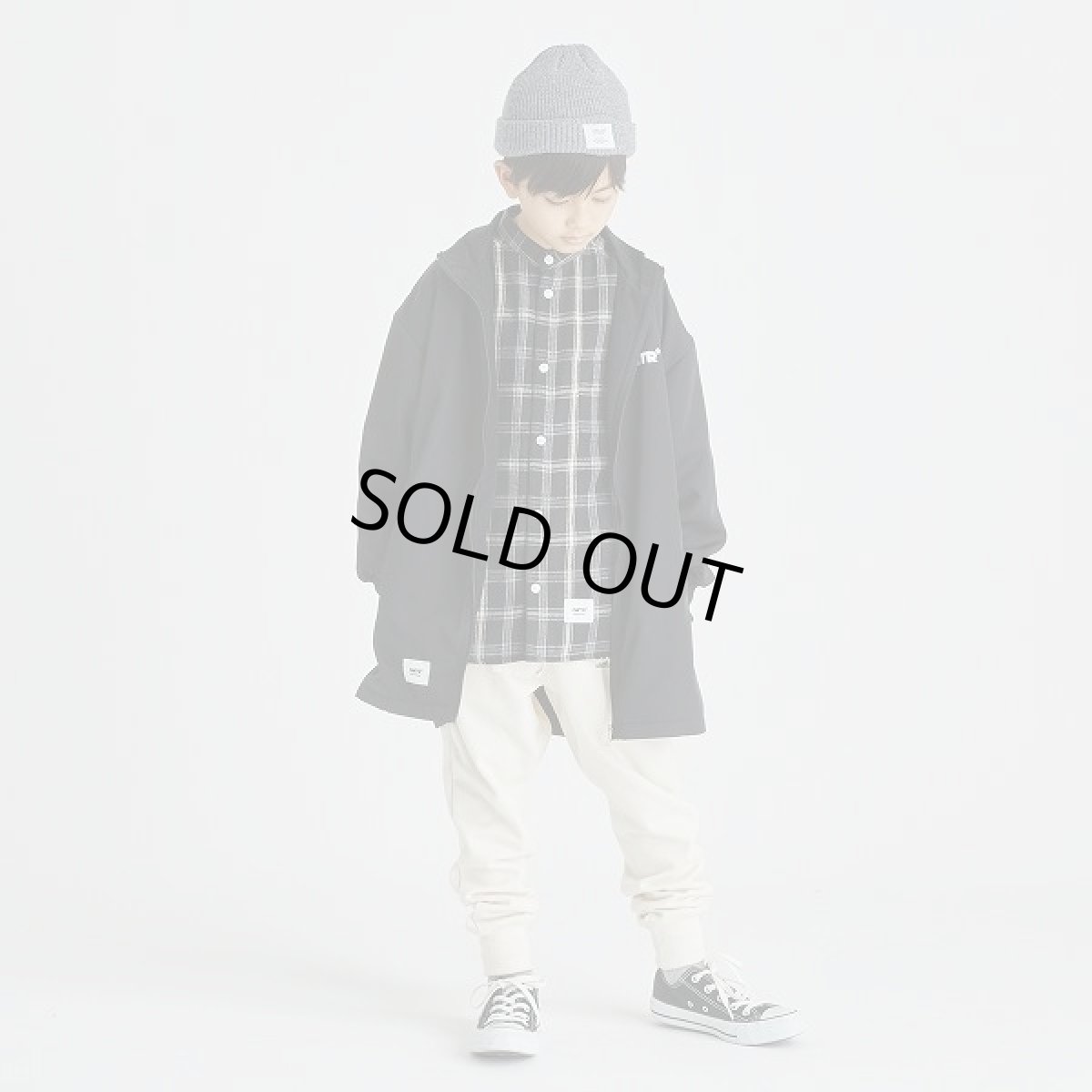 画像2: GENERATOR ジェネレーター スタンドカラーコート【BK/ブラック】【110-160cm】 (2)