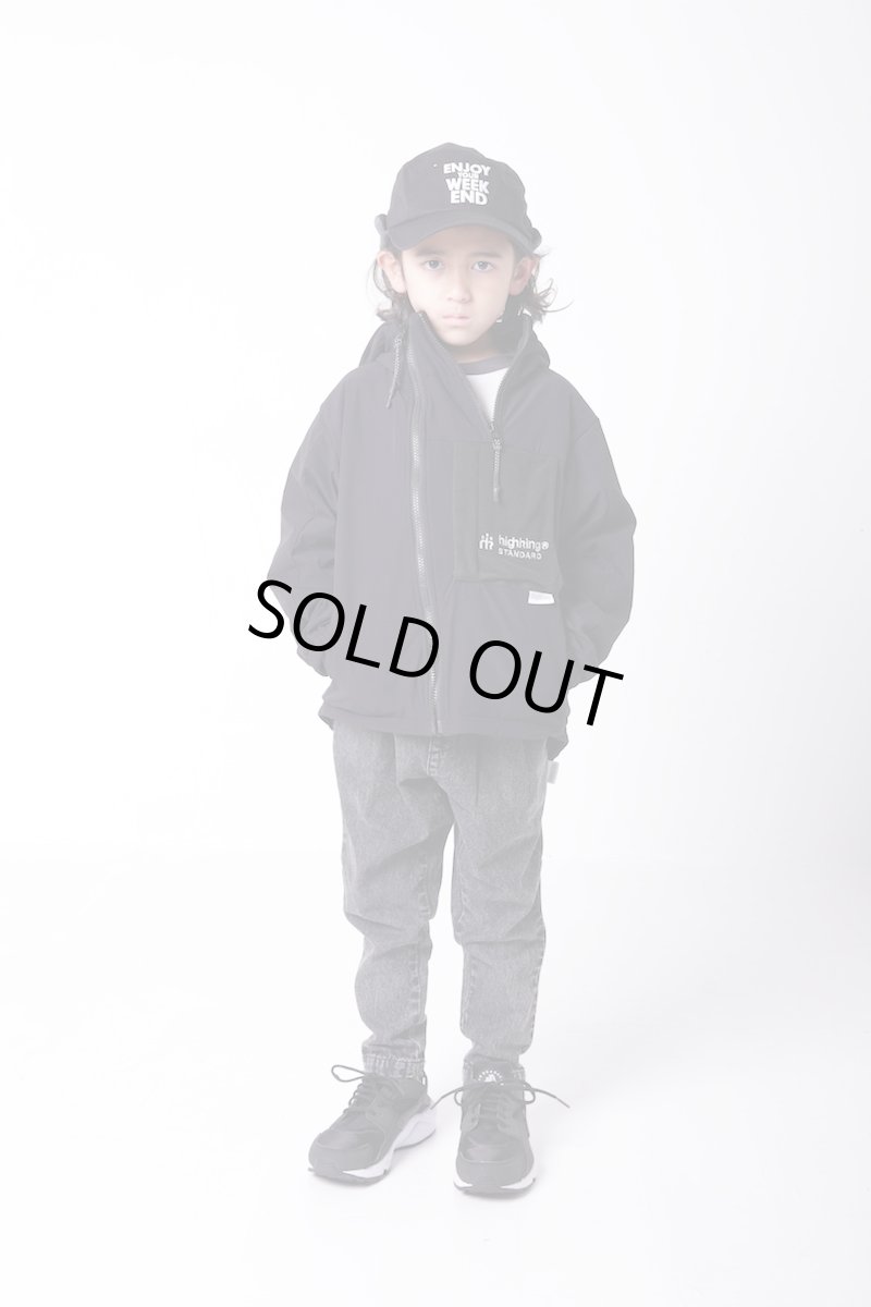 画像2: ハイキング キッズ アウター  HIGHKING hunt jacket 【black】【120 130 140 150 160 170】 (2)