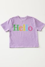 画像6: SMOOTHY スムージー USAコットンHELLO Tee【PURPLE】【90-160cm】 (6)