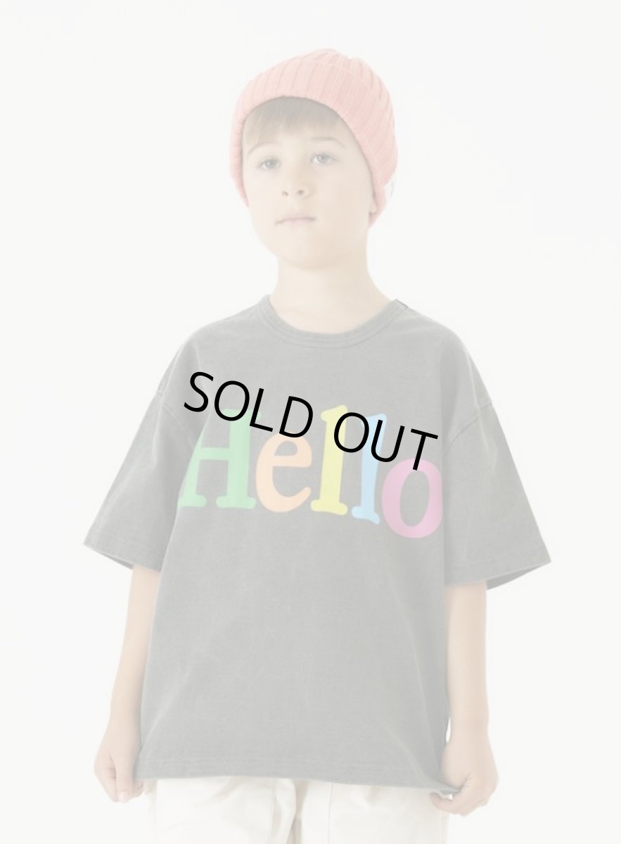 画像2: SMOOTHY スムージー USAコットンHELLO Tee【BLACK】【90-160cm】 (2)