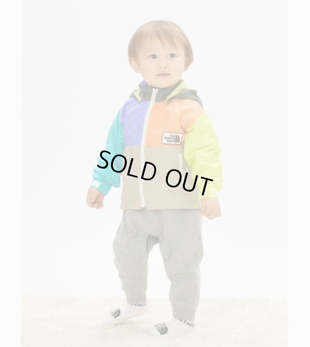画像2: THE NORTH FACE ザ・ノース・フェイス B Grand Compact Jacket ベビー グランドコンパクトジャケット  マルチカラー5(MF) 80cm 90cm NPB72312 (2)