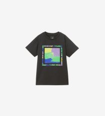 画像1: THE NORTH FACE ザ・ノース・フェイス S/S Getmoted Graphic Tee キッズ ショートスリーブゲットモテッドグラフィックティー  ブラック(K) 100cm 110cm 120cm 130cm 140cm 150cm NTJ32473 (1)