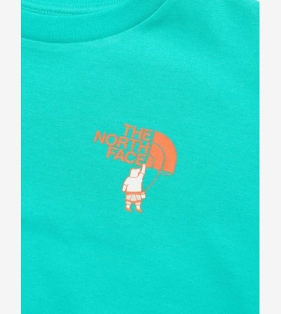 画像1: THE NORTH FACE ザ・ノース・フェイス S/S Shiretoko Toko Tee キッズ ショートスリーブシレトコトコティー  ガイザーアクア(GA) 100cm 110cm 120cm 130cm 140cm 150cm NTJ32430ST