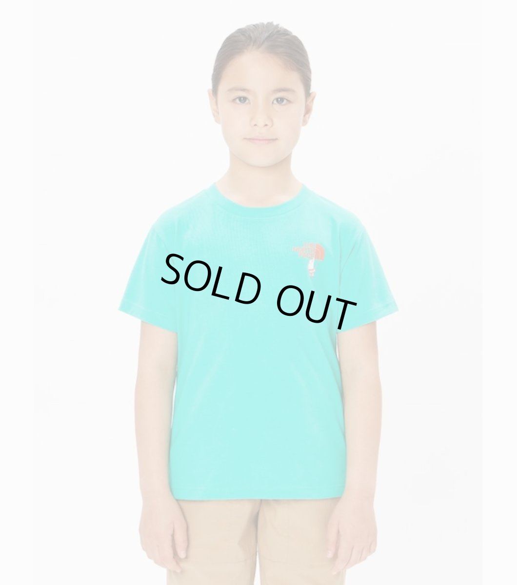 画像2: THE NORTH FACE ザ・ノース・フェイス S/S Shiretoko Toko Tee キッズ ショートスリーブシレトコトコティー  ガイザーアクア(GA) 100cm 110cm 120cm 130cm 140cm 150cm NTJ32430ST (2)