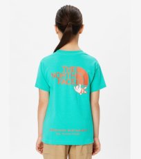 画像4: THE NORTH FACE ザ・ノース・フェイス S/S Shiretoko Toko Tee キッズ ショートスリーブシレトコトコティー  ガイザーアクア(GA) 100cm 110cm 120cm 130cm 140cm 150cm NTJ32430ST (4)