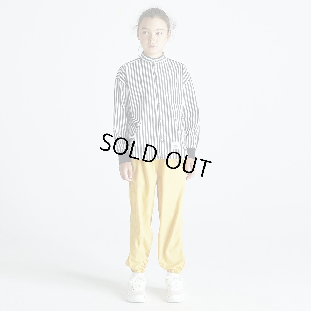 画像2: GENERATOR ジェネレーター バンドカラーシャツ BK/ブラック110cm 120cm 130cm 140cm 150cm 160cm (2)