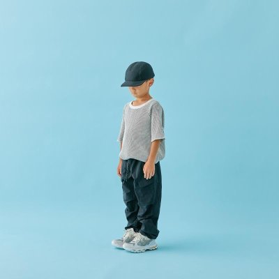 画像1: MOUN TEN. マウンテン re-nylon rip cargo pants black (110cm〜140cm)