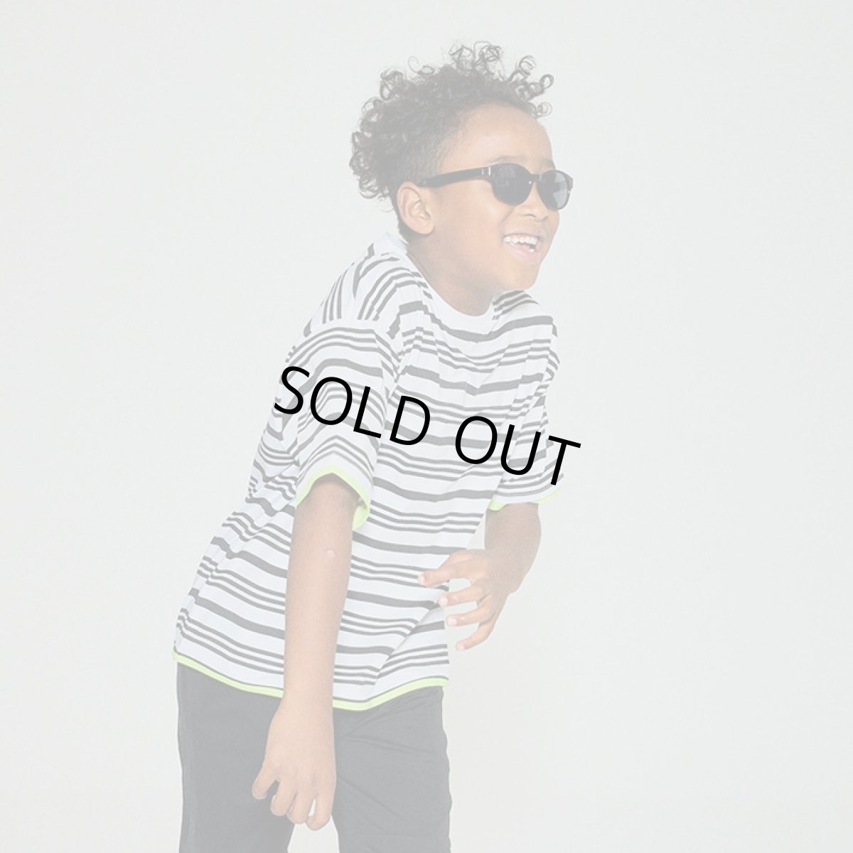 画像2: RE/SP アールイーエスピー RESP BORDER TEE White/Black 130cm 140cm 150cm 160cm 15RSCS-02 (2)