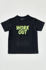 画像4: RE/SP アールイーエスピー RESP WORKOUT TEE BLACK 130cm 140cm 150cm 160cm  (4)