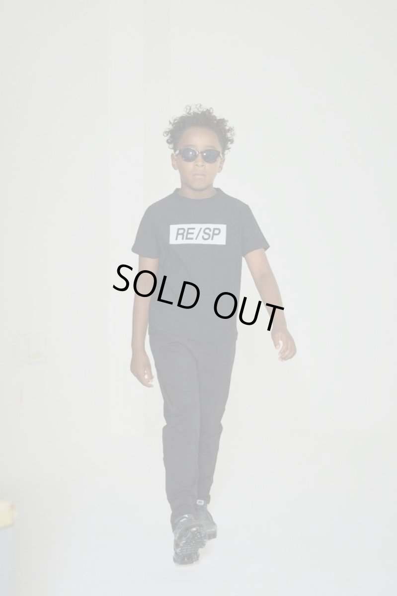 画像4: RE/SP アールイーエスピー BOX TEE BLACK 130cm-160cm  (4)