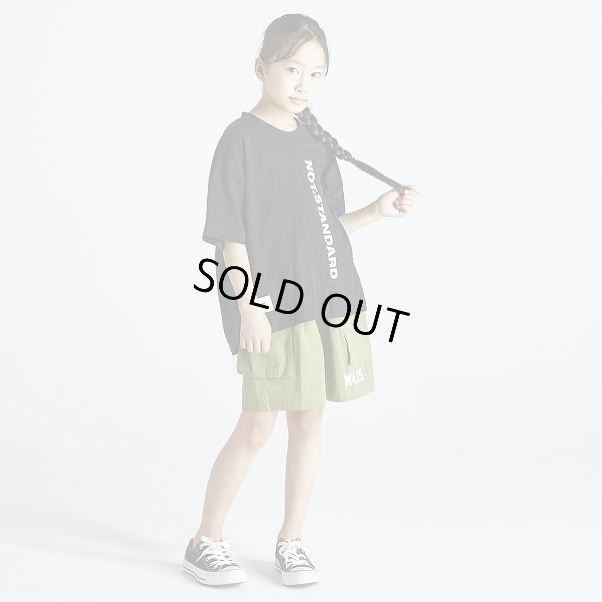 画像5: GENERATOR ジェネレーター フロント切り替えTシャツ BK/ブラック 110cm 120cm 130cm 140cm 150cm 160cm (5)