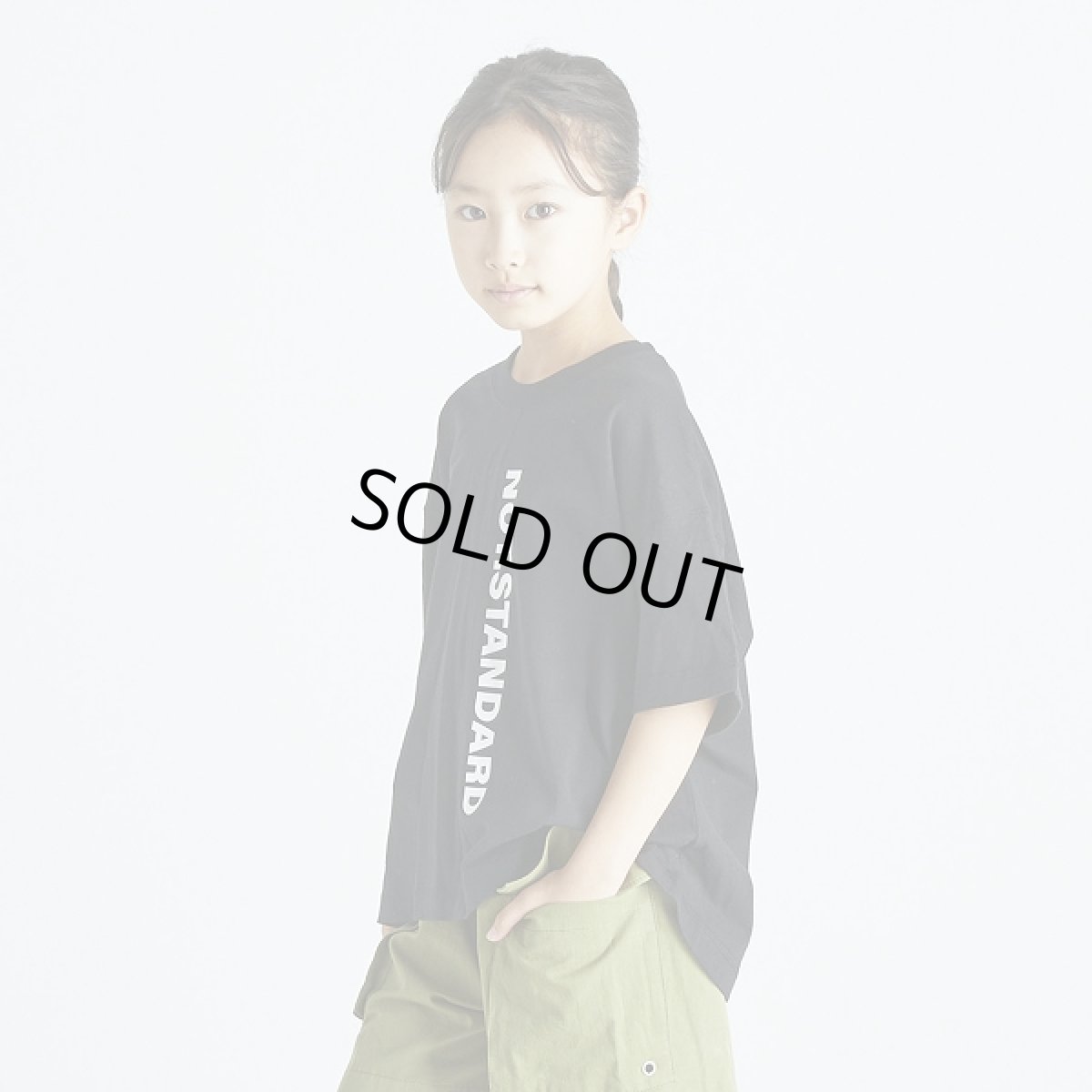 画像1: GENERATOR ジェネレーター フロント切り替えTシャツ BK/ブラック 110cm 120cm 130cm 140cm 150cm 160cm (1)