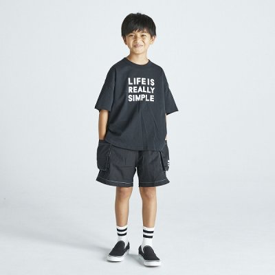 画像1: GENERATOR ジェネレーター LIFE IS SIMPLE Tシャツ BK/ブラック 110cm 120cm 130cm 140cm 150cm 160cm