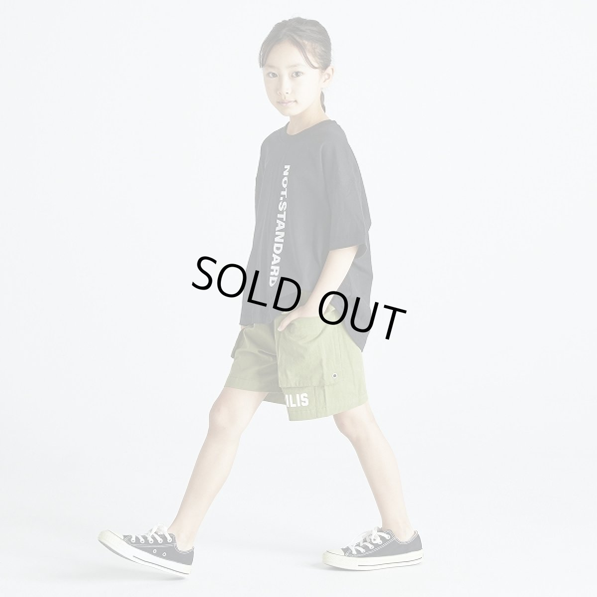 画像3: GENERATOR ジェネレーター フロント切り替えTシャツ BK/ブラック 110cm 120cm 130cm 140cm 150cm 160cm (3)