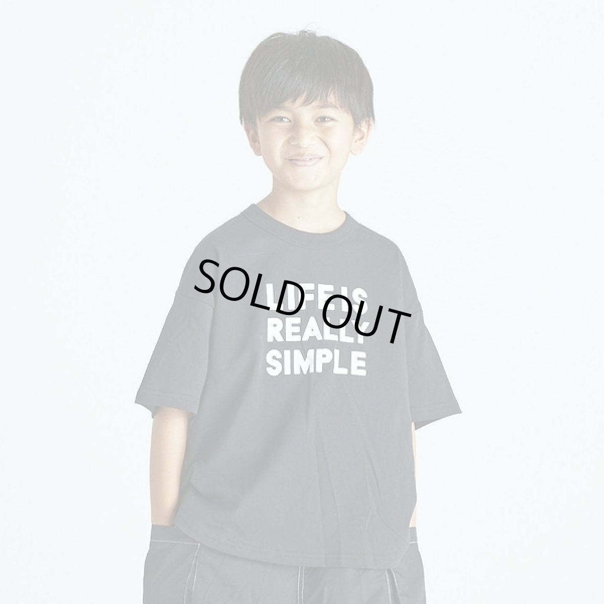 画像2: GENERATOR ジェネレーター LIFE IS SIMPLE Tシャツ BK/ブラック 110cm 120cm 130cm 140cm 150cm 160cm (2)