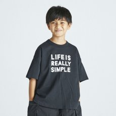 画像2: GENERATOR ジェネレーター LIFE IS SIMPLE Tシャツ BK/ブラック 110cm 120cm 130cm 140cm 150cm 160cm (2)