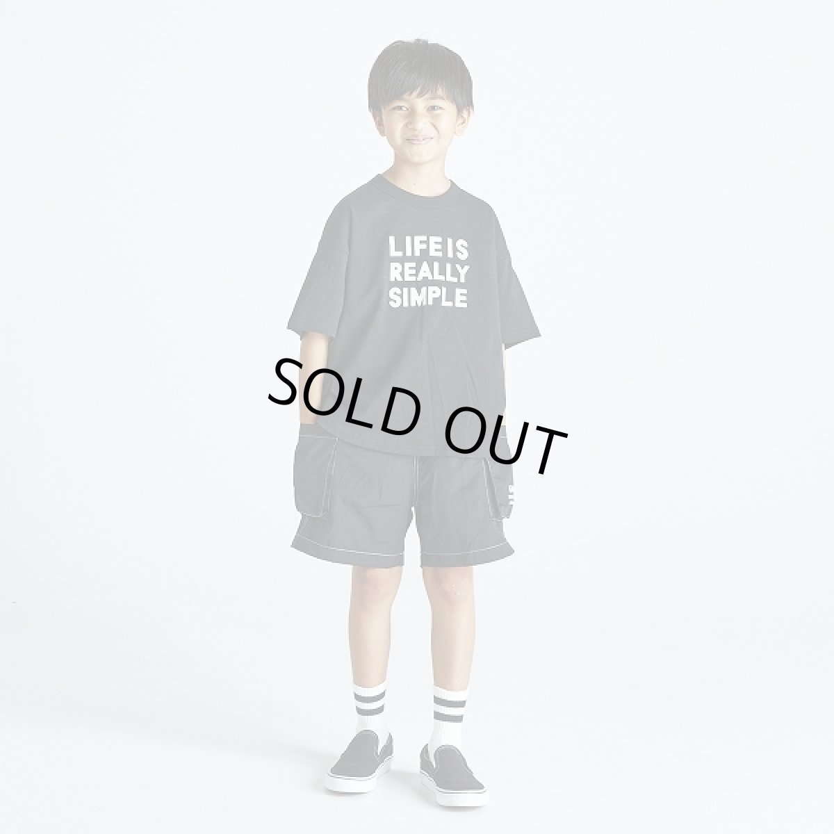 画像4: GENERATOR ジェネレーター LIFE IS SIMPLE Tシャツ BK/ブラック 110cm 120cm 130cm 140cm 150cm 160cm (4)