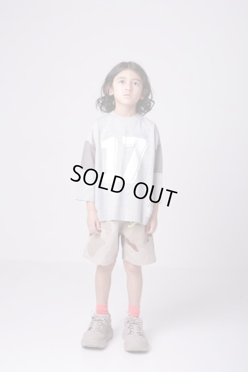 画像2: HIGHKING ハイキング league 3/4sleeve gray 100cm 110cm 120cm (2)