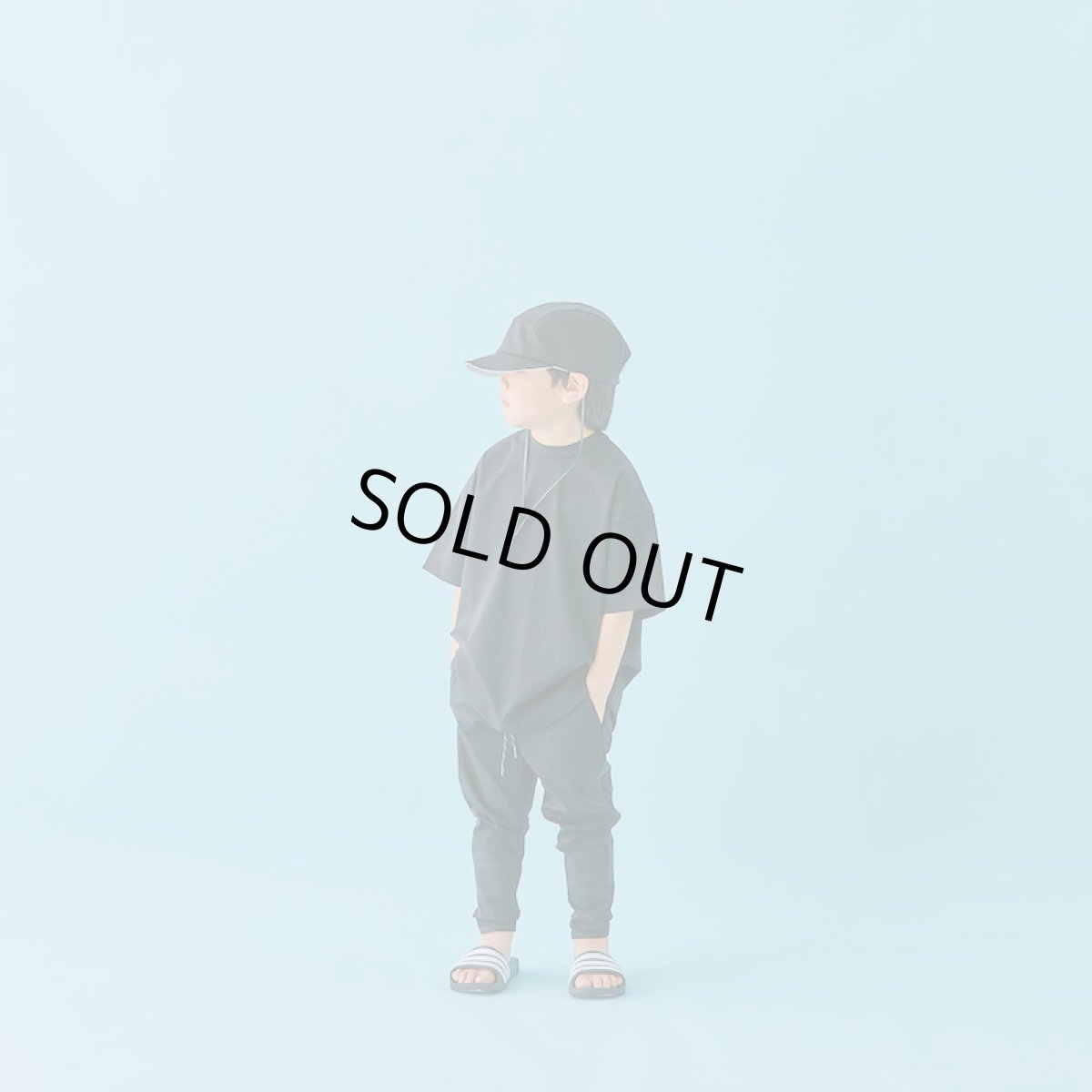 画像2: MOUN TEN. マウンテン hyper stretch slim pants black (110cm〜140cm) (2)