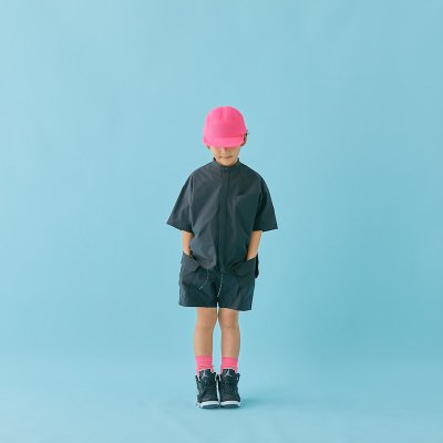 画像1: MOUN TEN. (マウンテン) stretch rip pocket shorts black (110cm〜140cm)
