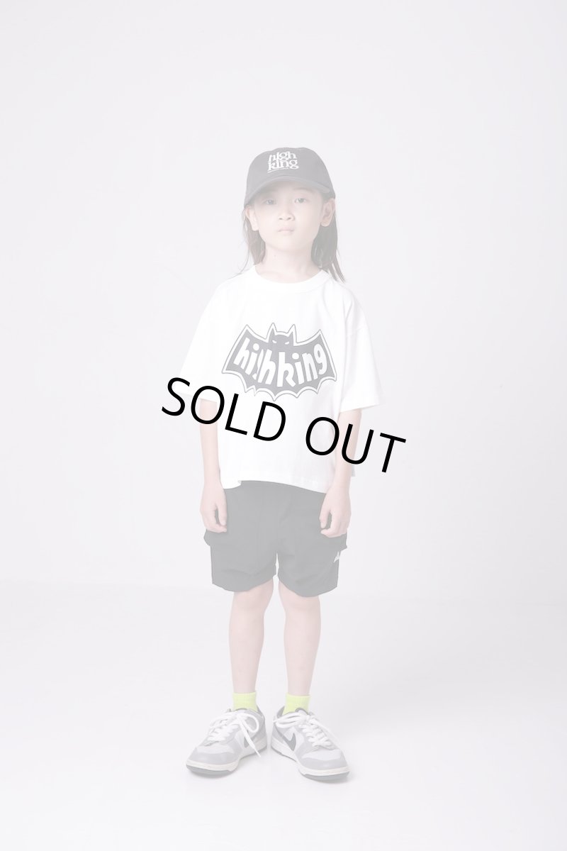 画像2: HIGHKING ハイキング bat short sleeve white 100cm 110cm 120cm (2)