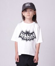 画像1: HIGHKING ハイキング bat short sleeve white 130cm 140cm 150cm 160cm (1)