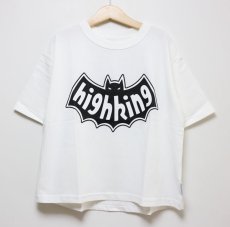 画像3: HIGHKING ハイキング bat short sleeve white 100cm 110cm 120cm (3)