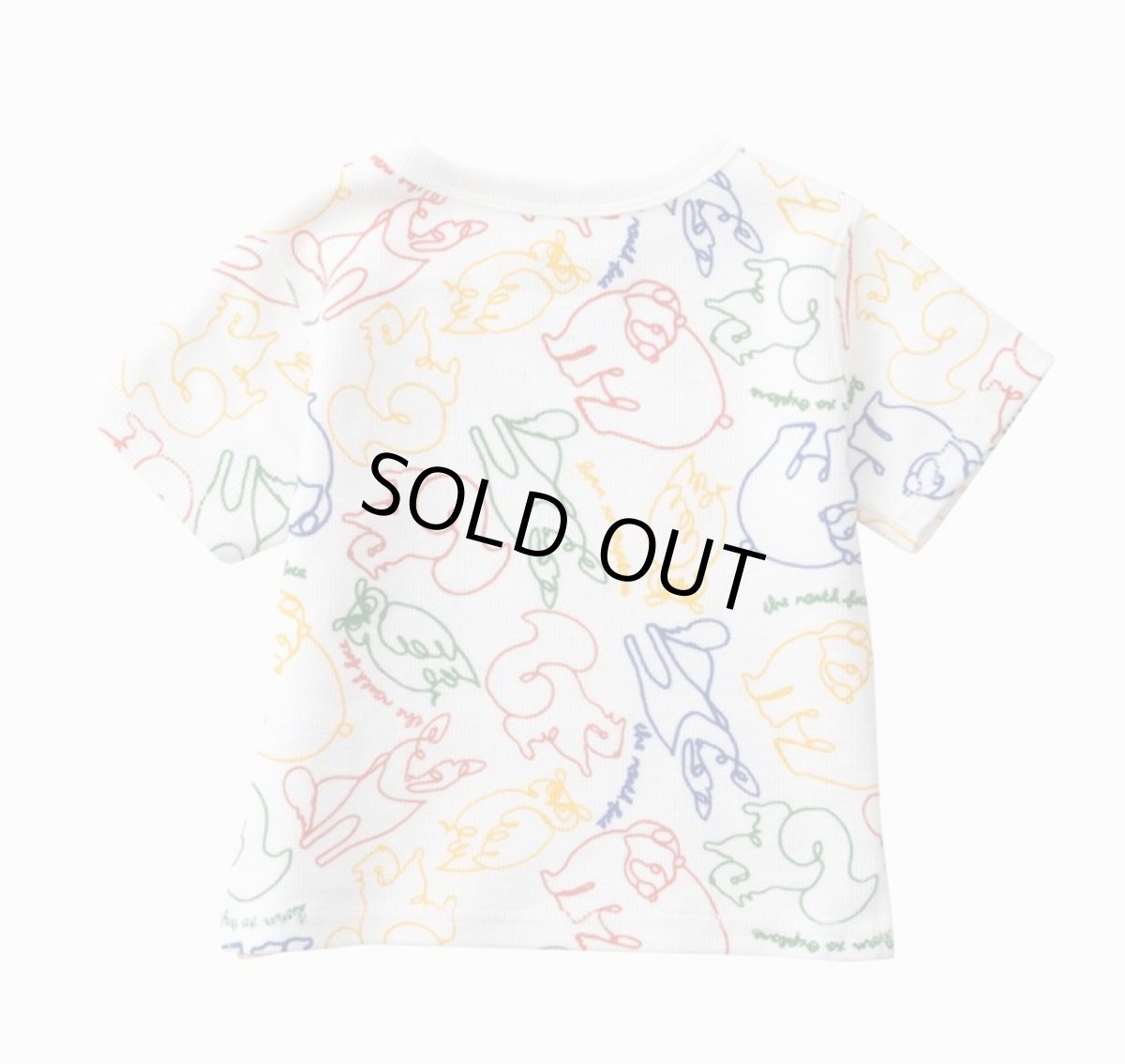 画像2: THE NORTH FACE ザ・ノース・フェイス B S/S Latch Pile Tee ベビー ショートスリーブラッチパイルティー ラインアニマルズ・LA 80cm 90cm NTB32281 (2)