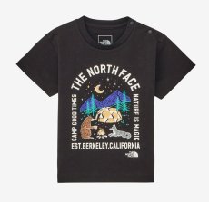 画像1: THE NORTH FACE ザ・ノース・フェイス B S/S Luminous Camp Graphic Tee ショートスリーブルミナスキャンプグラフィックティー ブラック・K 80cm 90cm  (1)