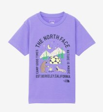 画像1: THE NORTH FACE ザ・ノース・フェイス S/S Luminous Camp Graphic Tee キッズ ショートスリーブルミナスキャンプグラフィックティー オプティックバイオレット・OV 100cm 110cm 120cm 130cm 140cm 150cm  (1)