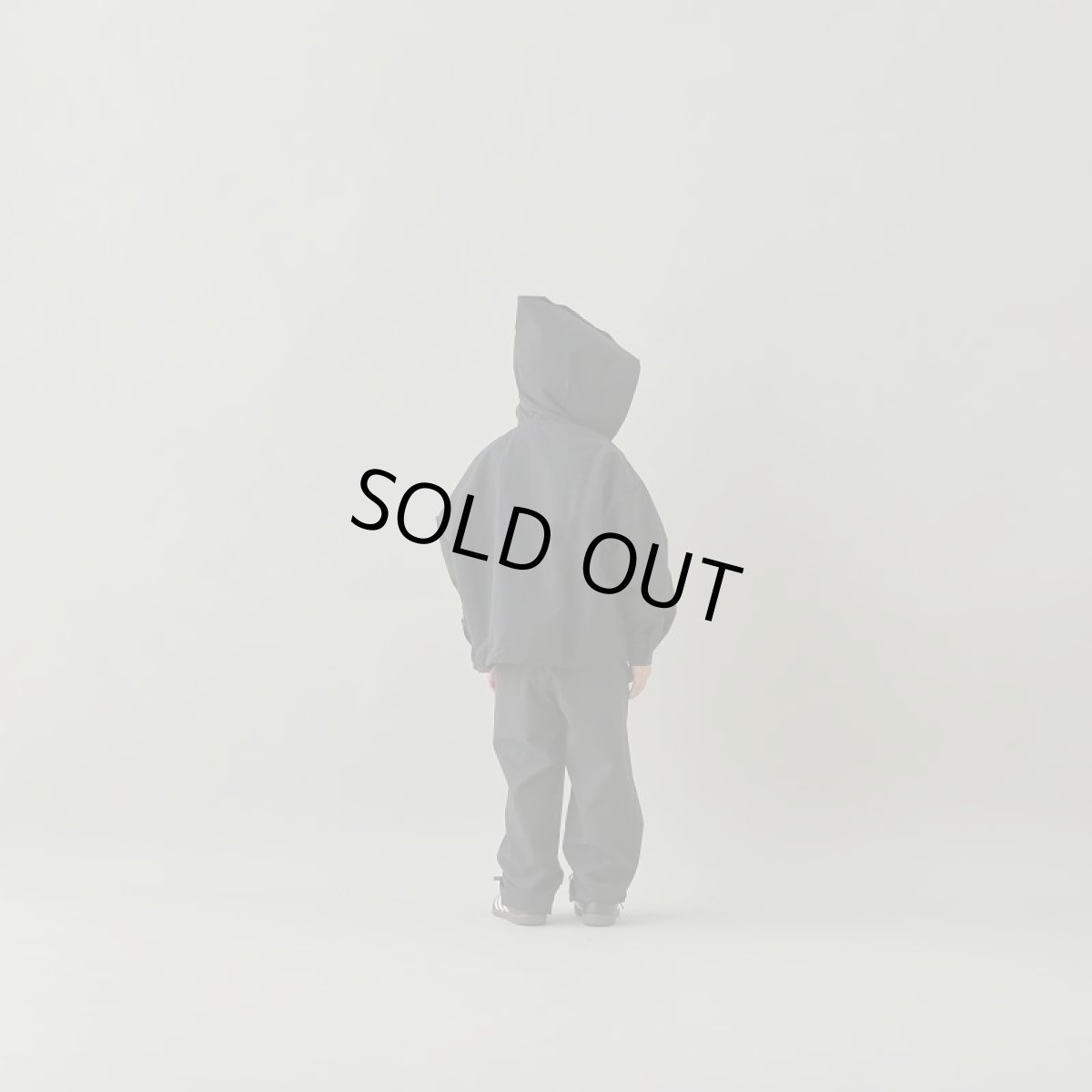 画像5: MOUN TEN. マウンテン C/N typewriter sailor hood shirt black 0(145-155cm) (5)