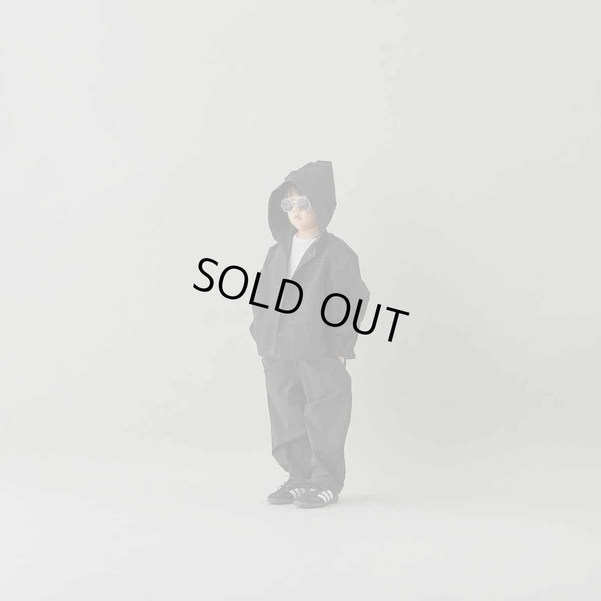 画像3: MOUN TEN. マウンテン C/N typewriter sailor hood shirt black 0(145-155cm) (3)